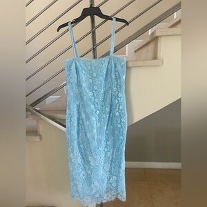 Handmade Light Blue Lace Dress